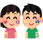 フェイスペイントのイラスト